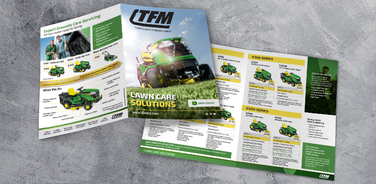 TFM lawn care A4 brochure